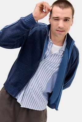 iets frans... Top Sportivo in Maglia con Zip Jason