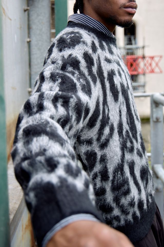 Jersey de Cuello Redondo con Estampado de Leopardo iets frans... #1