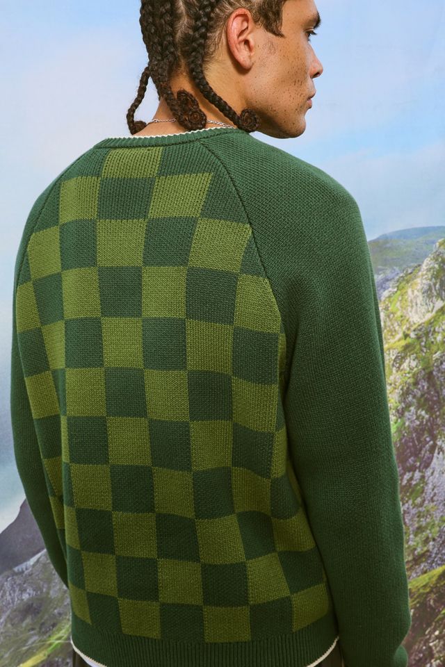 iets frans.. Green Checkerboard Sport Jumper #3