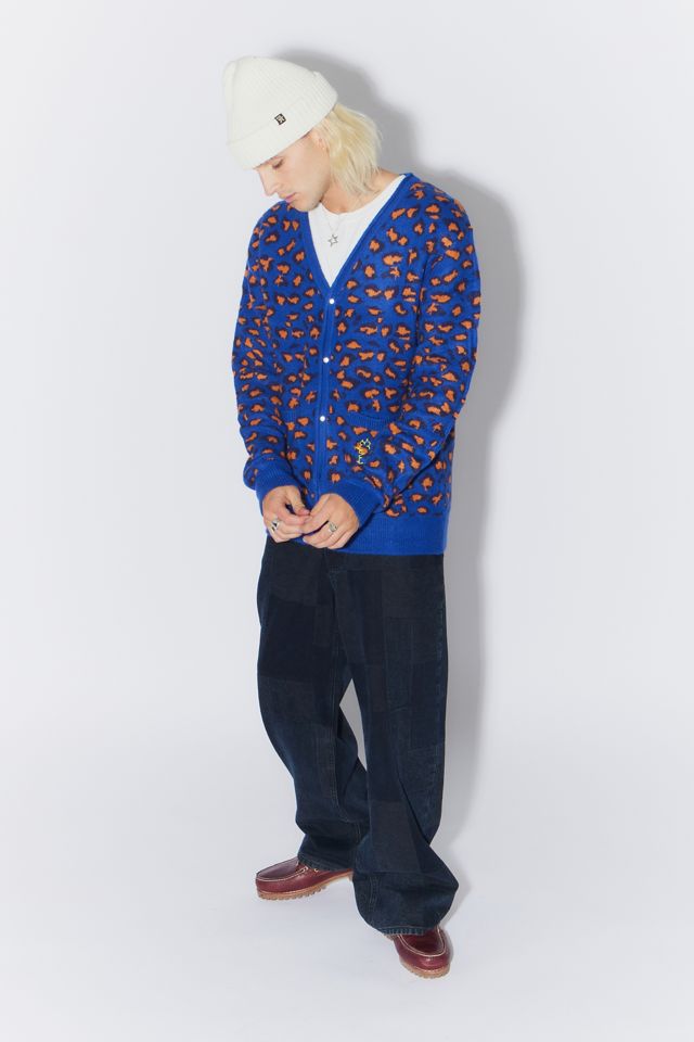 KERRANG! Cardigan Leopardato Blu  #2