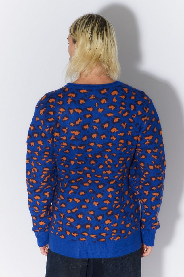 KERRANG! Cardigan Leopardato Blu  #3