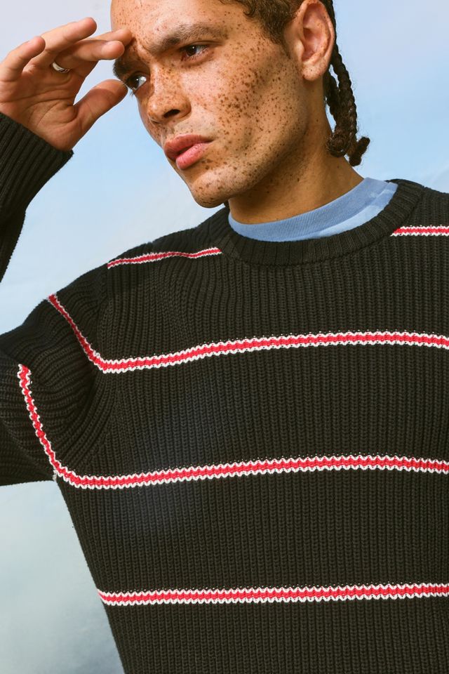 iets frans... Stripe Crew Neck Jumper #2