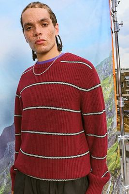 iets frans... Jersey de Cuello Redondo a Rayas