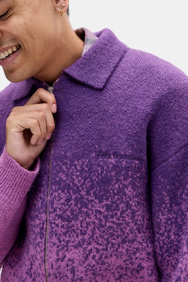 iets frans.. Purple Ombre Zip-Through Jumper #2