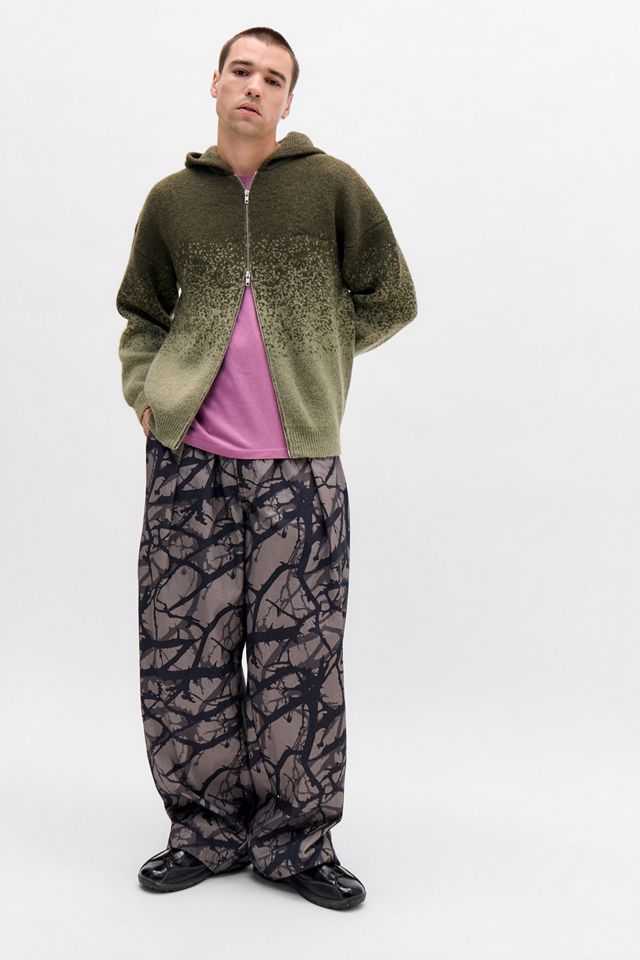 iets frans... Green Ombre Zip-Through Hoodie #1