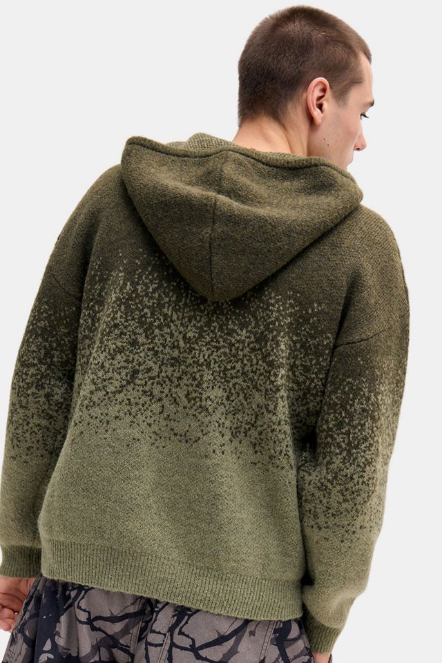 iets frans... Green Ombre Zip-Through Hoodie #3