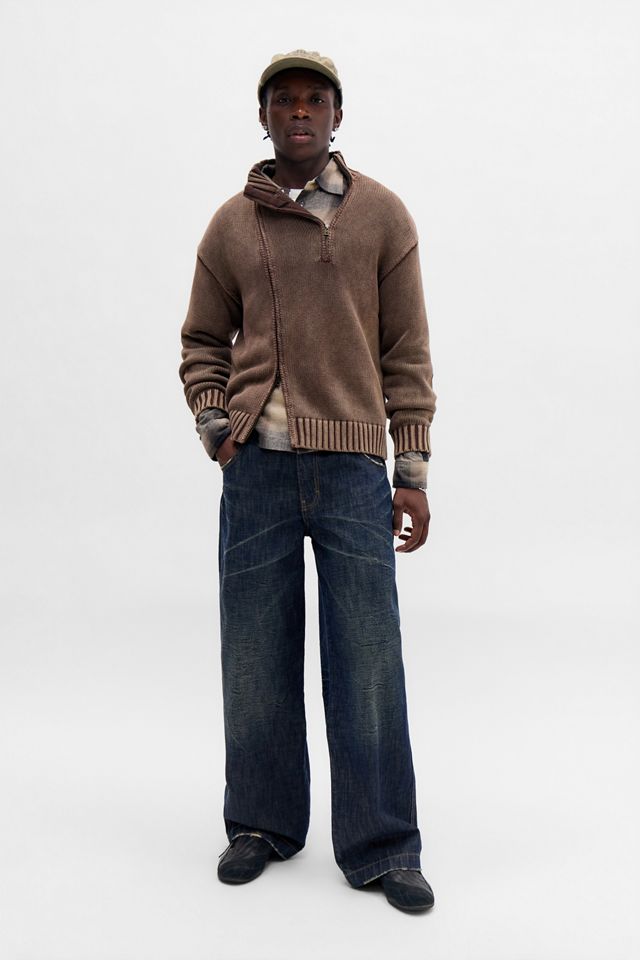 BDG Acid Wash Asymmetric Zip-Through Jumper #1
