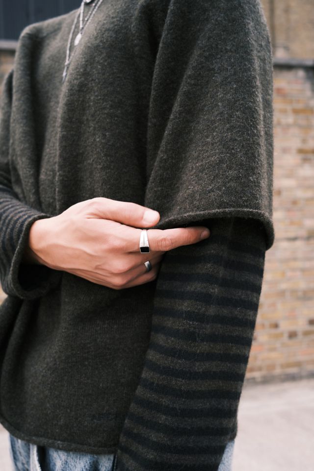 Archivis Stripe Double Layer Knit Tee #2