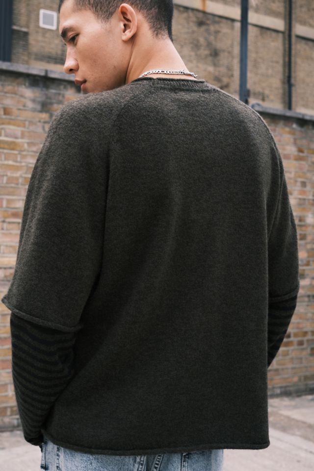 Archivis Stripe Double Layer Knit Tee #3