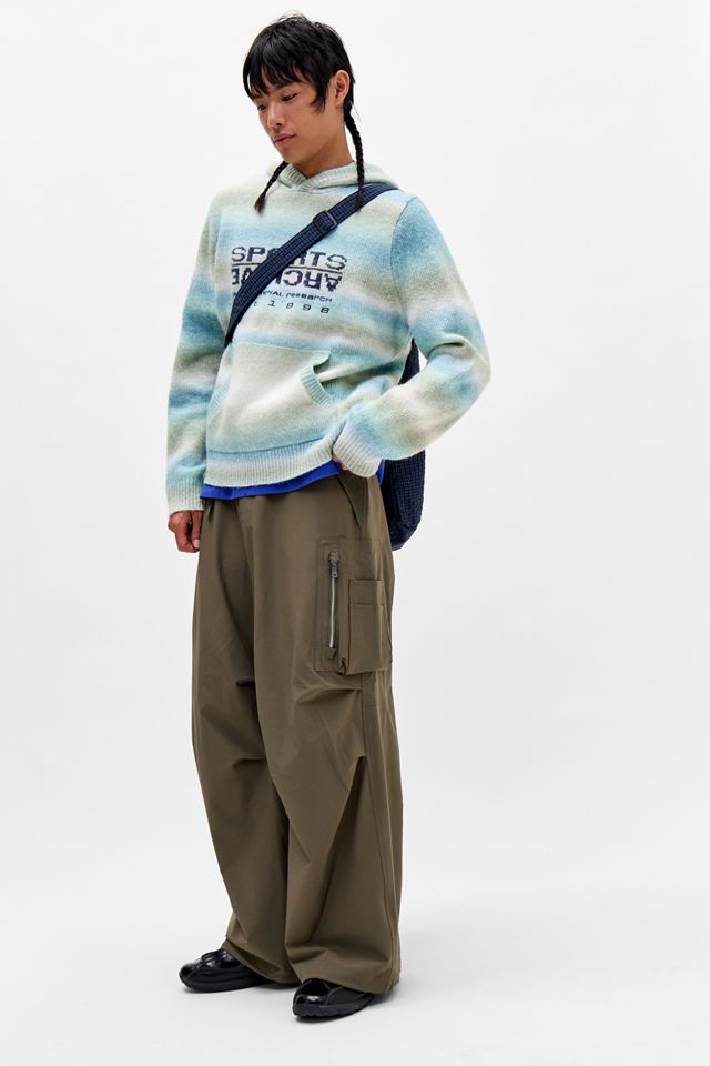 iets frans... Blue Ombre Stripe Knit Hoodie #1