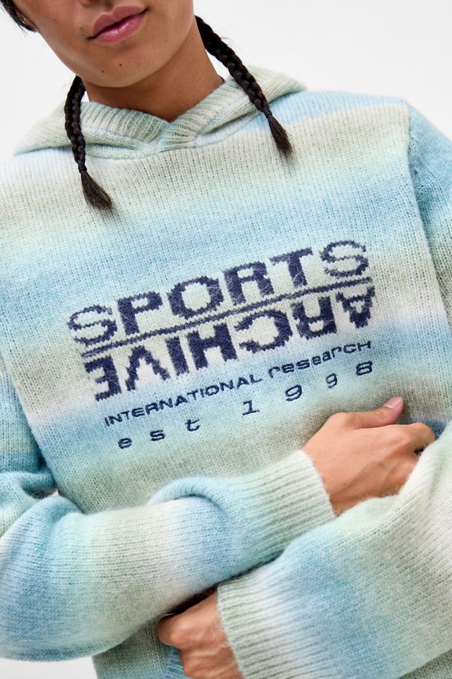 iets frans... Blue Ombre Stripe Knit Hoodie #2