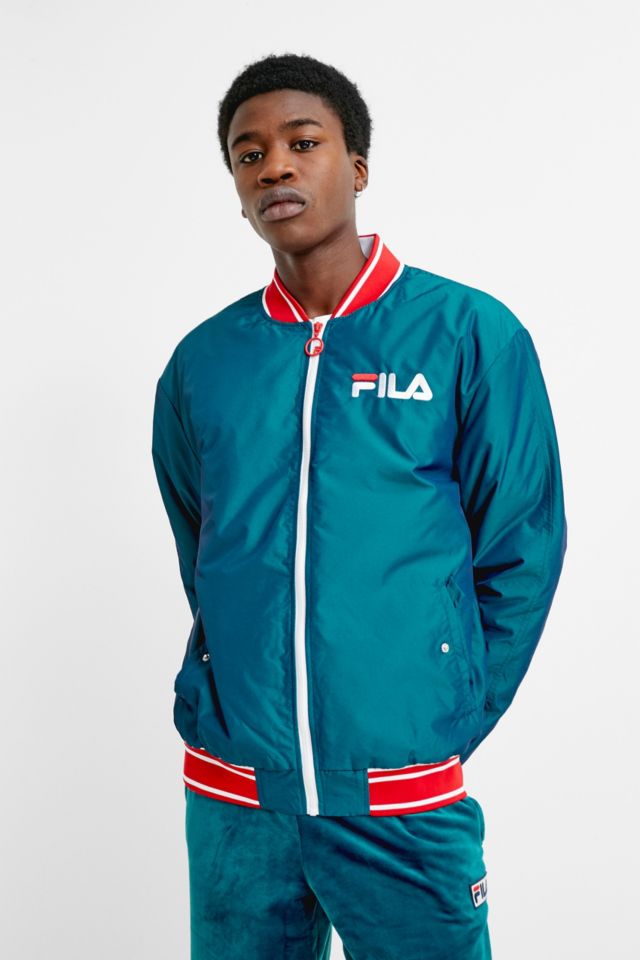 Fila Skyler Grey Bomber Jacket - Mens L from Urban Outfitters on 21