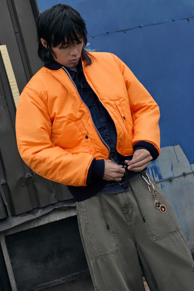 Alpha Industries Blaue MA-1 Heritage Bomberjacke #1