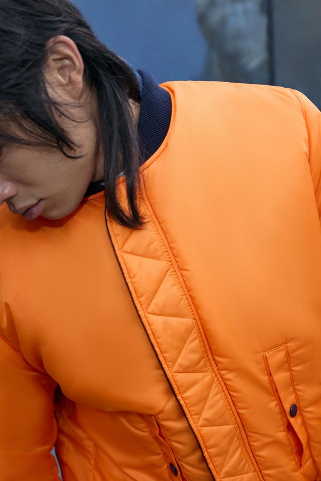 Alpha Industries Blaue MA-1 Heritage Bomberjacke #4
