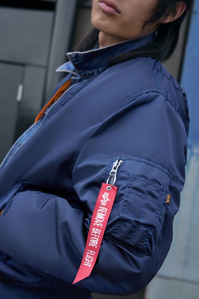 Alpha Industries Blaue MA-1 Heritage Bomberjacke #5