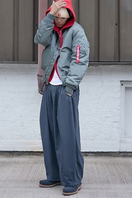 Alpha Industries Vintage Green MA-1 Heritage Bomber Jacket
