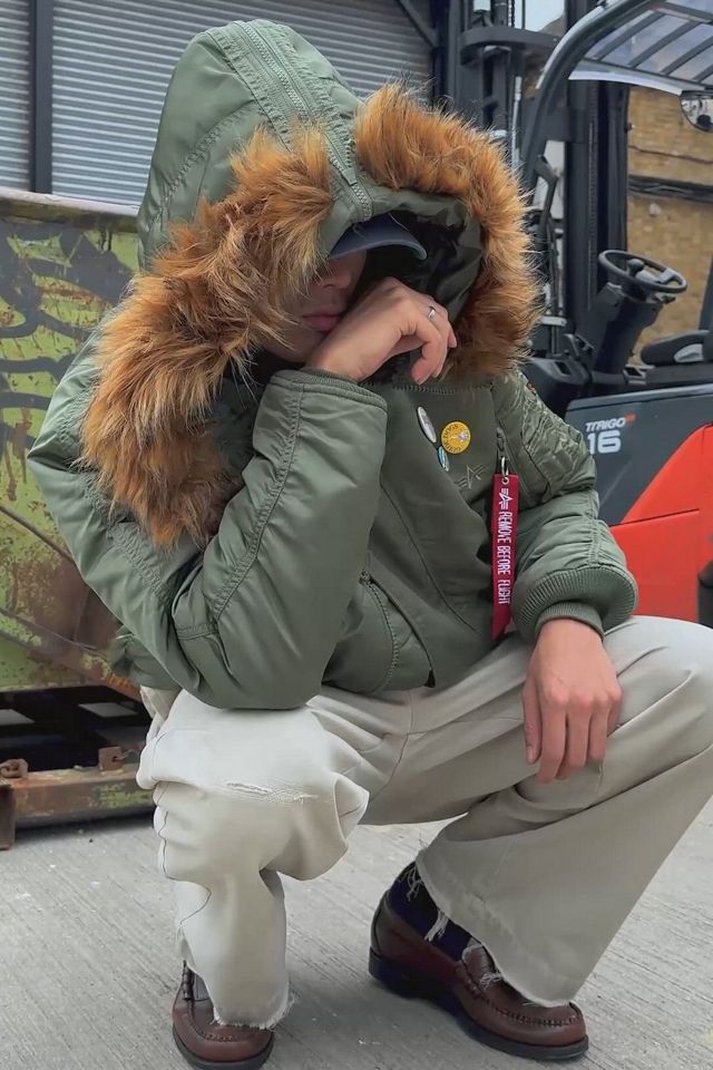 Alpha Industries Green N-2B Heritage Bomber Jacket | Urban