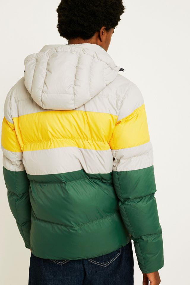 Tommy Jeans - Doudoune style Rugby jaune à rayures #4