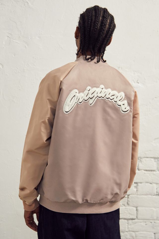 ★adidas originals★W COLLEGIATE BOMBER ジャケット★追跡可 adidas Originals Ash Pearl Collegiate Bomber Jacket | Urban