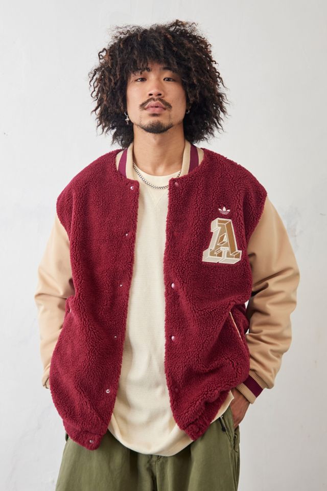 adidas Originals Burgundy Varsity Jacket