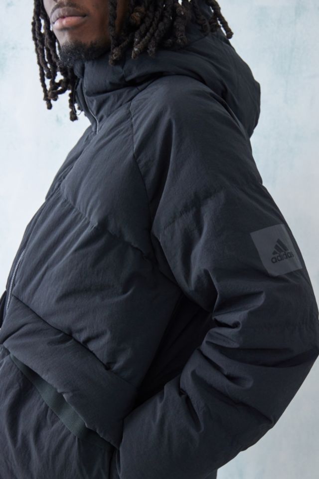 Adidas black hot sale puffer jacket