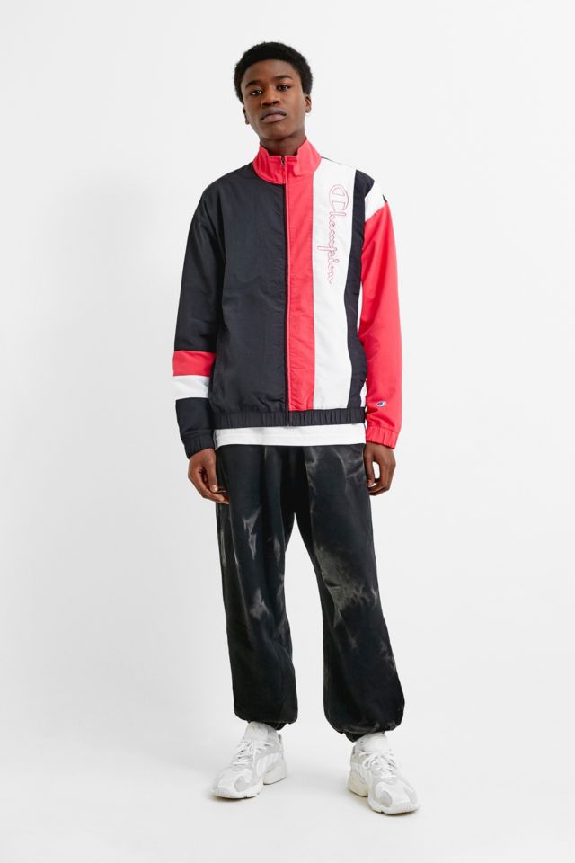 Champion Black and Red Logo Shell Jacket