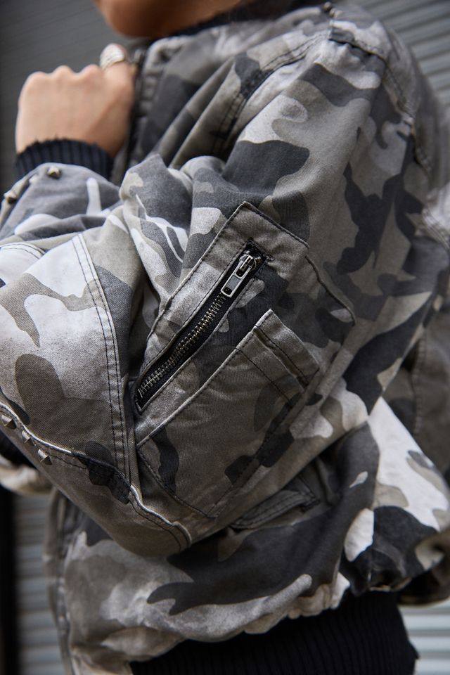 Jaded London Gewaschene Camouflage-Jacke #3