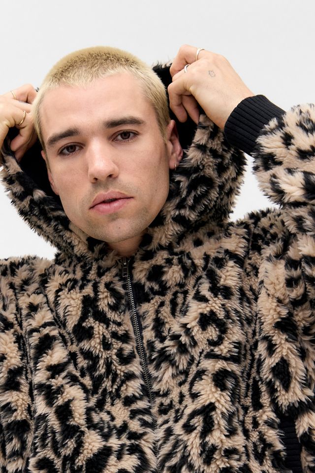Chaqueta de Piel Sintética de Leopardo Jaded London #1