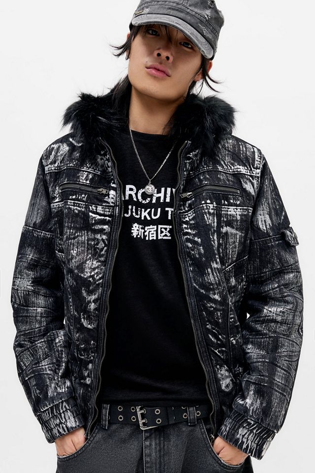 Chaqueta Marshal Gris Metalizado de Jaded London #1