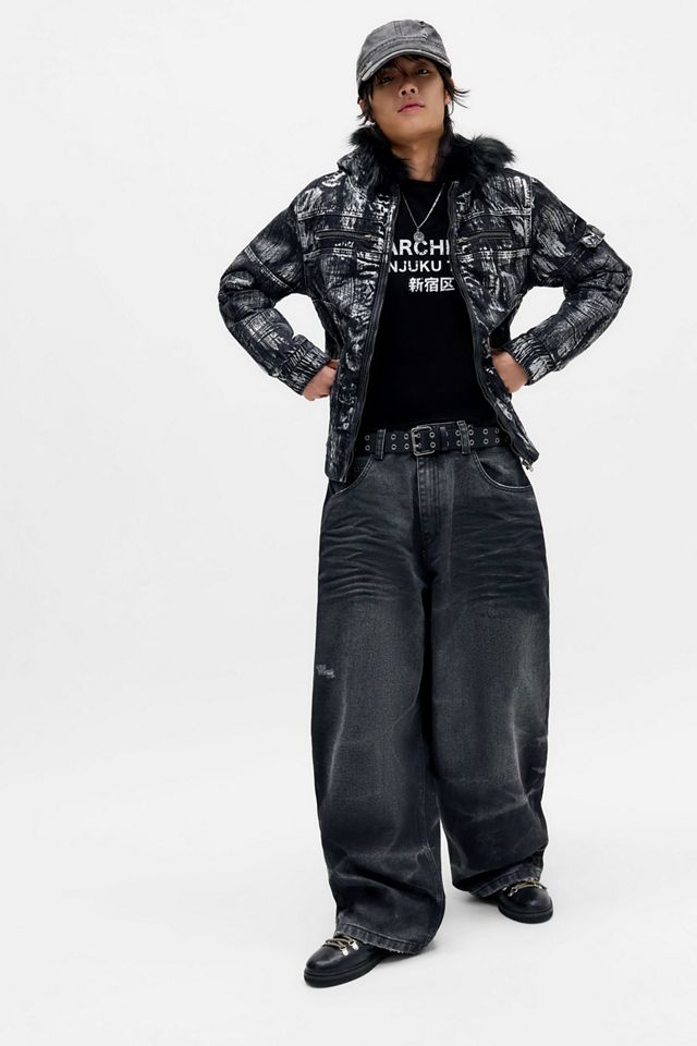 Chaqueta Marshal Gris Metalizado de Jaded London #2