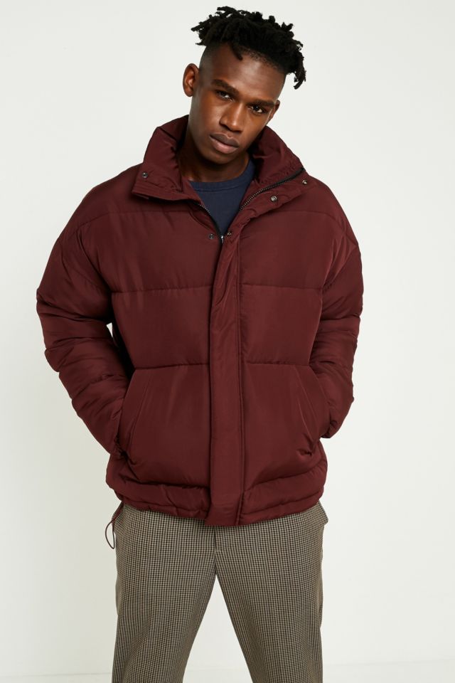 Urban outfitters red puffer jacket sale