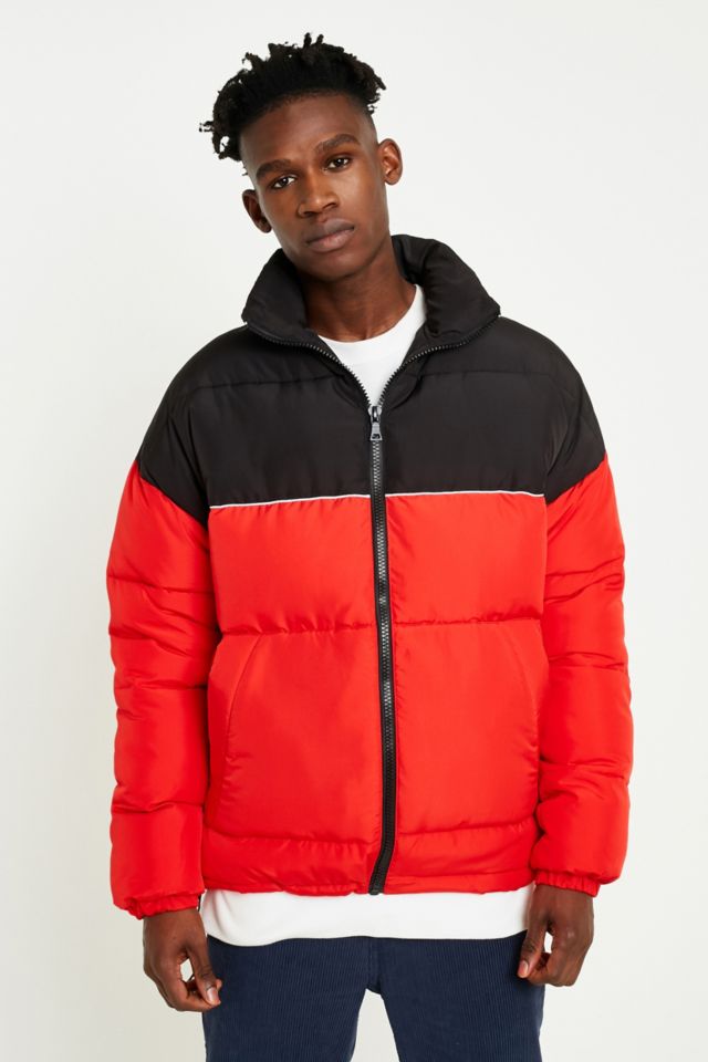 Urban outfitters 2025 red puffer jacket