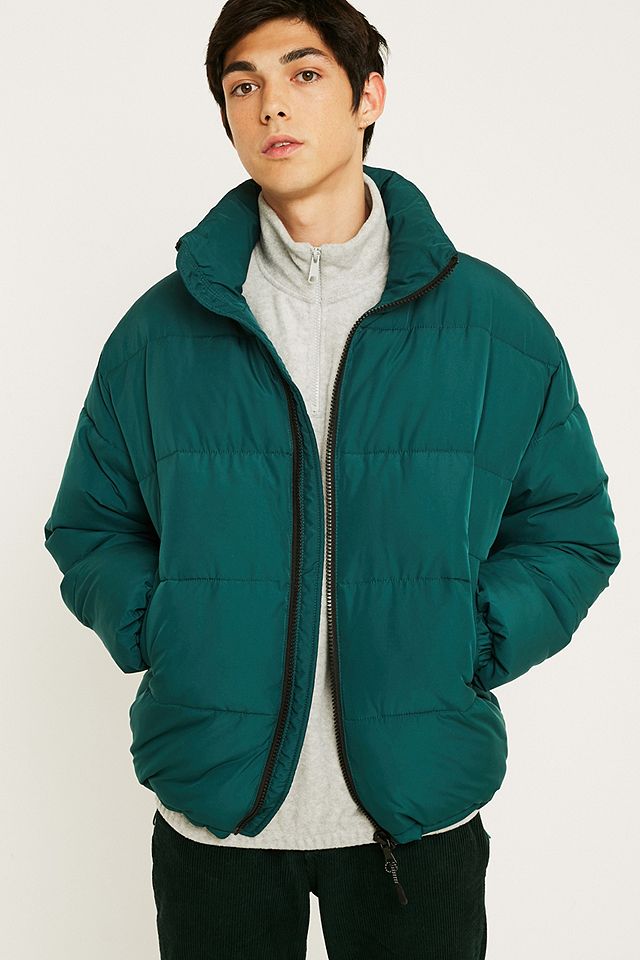 UO Green Puffer Jacket | Urban Outfitters UK
