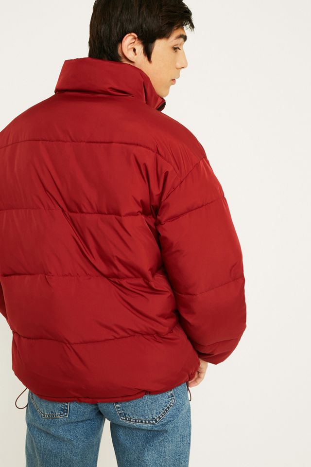 UO Maroon Puffer Jacket #4