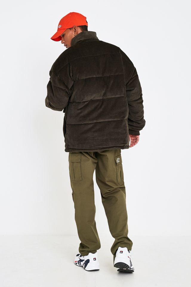UO Moss Green Corduroy Puffer Jacket #2