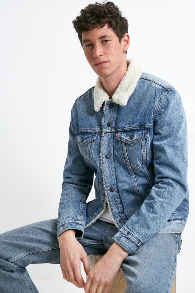 Levi's teddy outlet trucker jacket