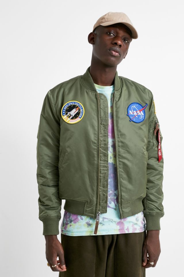 Green nasa 2025 bomber jacket