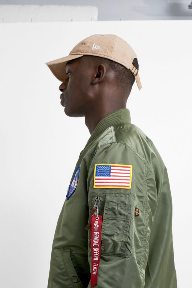 Alpha Industries L-2B NASA Flight Sage Green Bomber Jacket #3