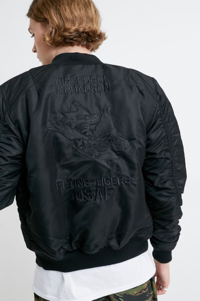 Alpha Industries MA-1 VF Flying Tigers Black Bomber Jacket