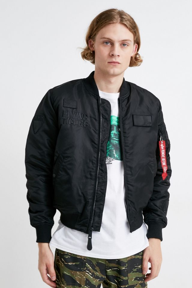 Alpha Industries - Blouson d'aviateur MA-1 VF Flying Tigers noir #1