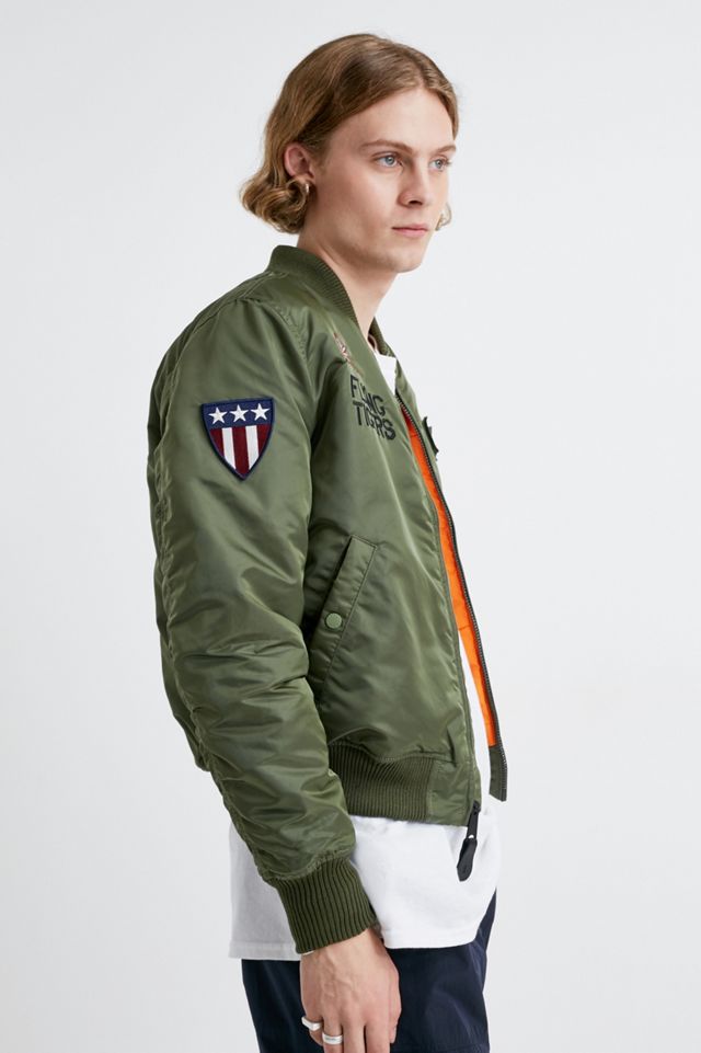 Alpha Industries – Bomberjacke „MA-1 VF Flying Tigers“ in Salbeigrün #1