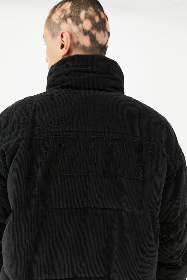 iets frans... Chaqueta de globo bordado de pana negra lavada #3