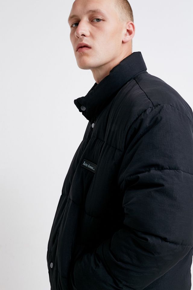 iets frans… Bruno Black Nylon Puffer Jacket #1