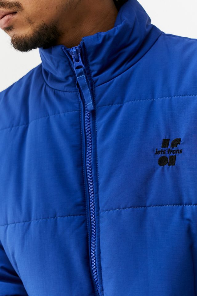iets frans... Bright Blue Ripstop Puffer Jacket #1