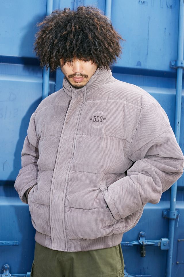 BDG Coffee Corduroy Puffer Jacket