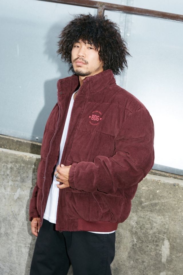 Maroon corduroy jacket on sale mens