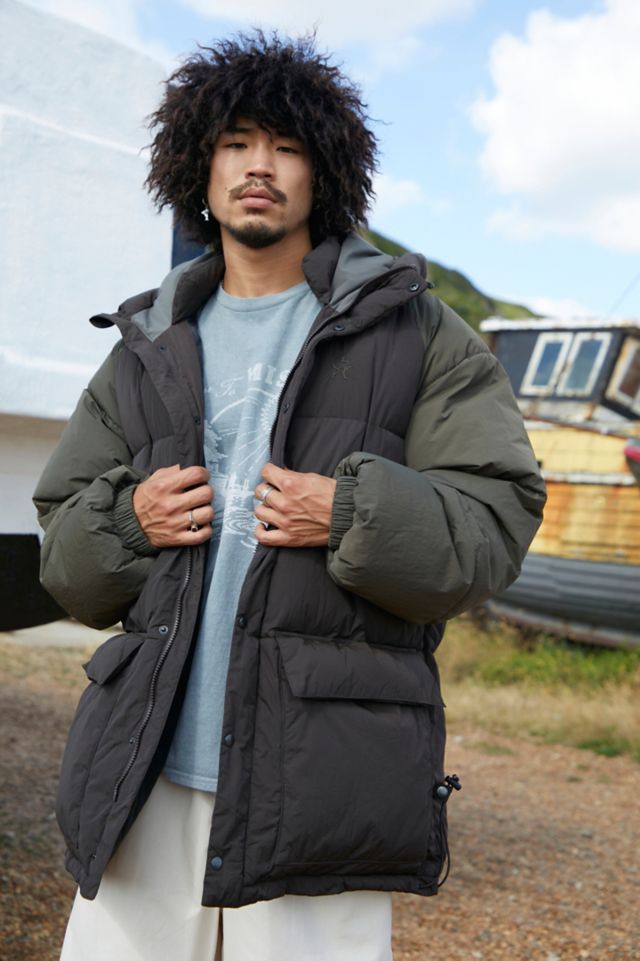 UO Nomad Black Midi Puffer Jacket | Urban Outfitters UK