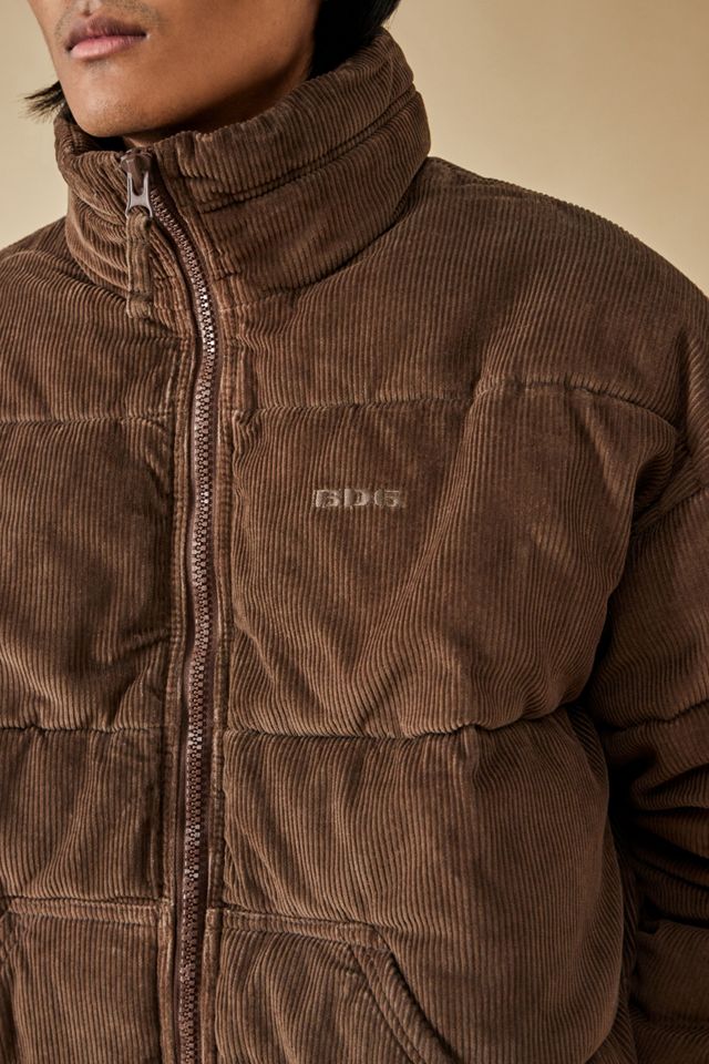 BDG – Bestickte Steppjacke in Braun aus Cord #2