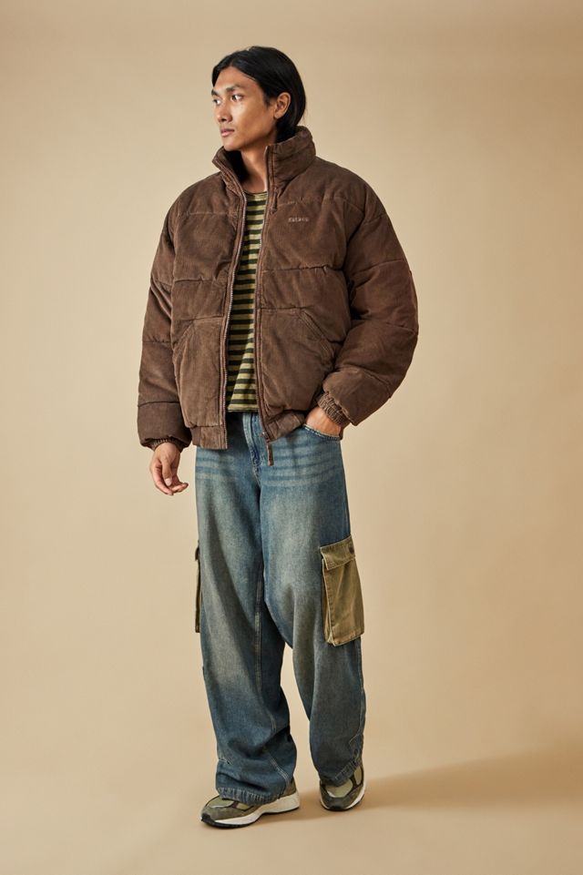 BDG – Bestickte Steppjacke in Braun aus Cord #3
