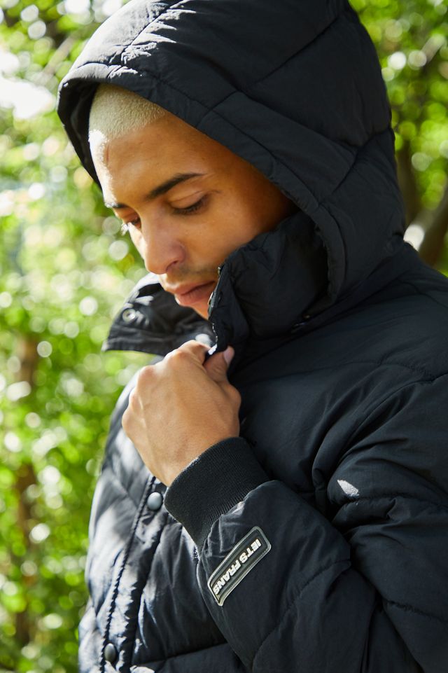 iets frans... Chaqueta acolchada modular dos en uno con capucha negra #2